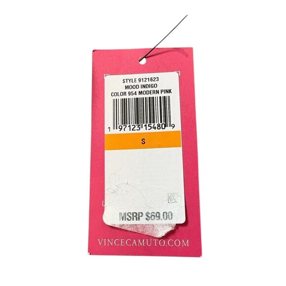 Vince Camuto Puff Sleeve Knit Top Women's Size Small Modern Pink 9121623 New! - Picture 7 of 16